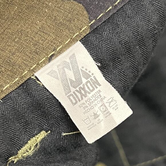 Dixxon Shorts Mens 30 Green Camouflage Stretch Logo Pockets Mid Rise Zip Fly - Picture 7 of 11